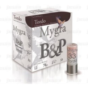 B&P Mygra Tordo 12 Kalibre 33 Gram Av Fişeği