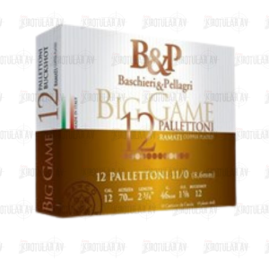 B&P Big Game Pallettoni 11/0 (12 PALLETTONI-8,6MM) 12 Kalibre 45 Gram Av Fişeği
