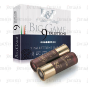 B&P Big Game Pallettoni 11/0 (9 PALLETTONI- 8,6MM)  12 Kalibre 33.5 Gram Av Fişeği