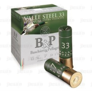 B&P Valle Steel 33 Magnum Extra Velocity 12 Kalibre 33 Gram Av Fişeği