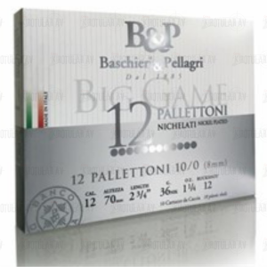 B&P Big Game Pallettoni  10/0 (12 PALLETTONI-8MM ) 12 Kalibre 35,5 Gram Av Fişeği