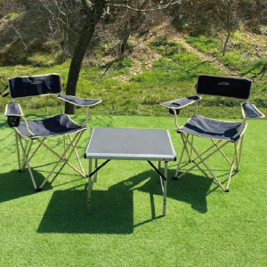 Nurgaz Campout Küçük Mdf +2 Mogan Sandalye Set