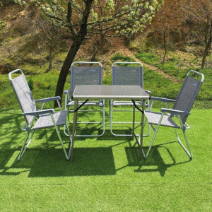 Nurgaz Büyük MDF +4 Plaj Sandalye Set
