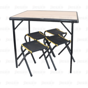 Nurgaz Campout Katlanır Masa Tabure Seti